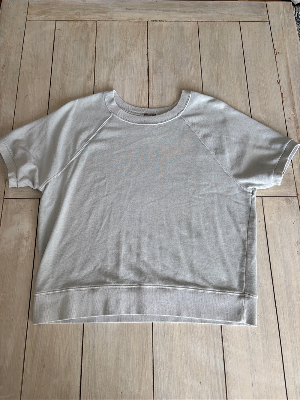 Gap Sweats Light Blue Short Sleeve Top Large